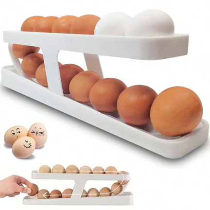 TG80294 POJEMNIK NA JAJKA BOX ORGANIZER DO LODÓWKI PUDEŁKO SZUFLADA DO JAJ PUDEŁKO