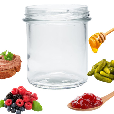 PAC3500/82 SŁOIK SŁOIKI SZKLANE 350 ml na PRZETWORY OGÓRKI MIÓD NALEWKI SOSY FI82