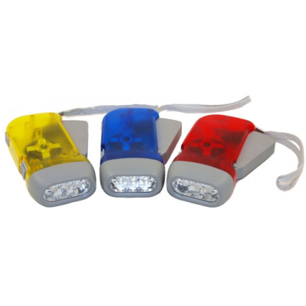LP2 DYNAMO Latarka kinetyczna 3 led LAMPKA + AKU