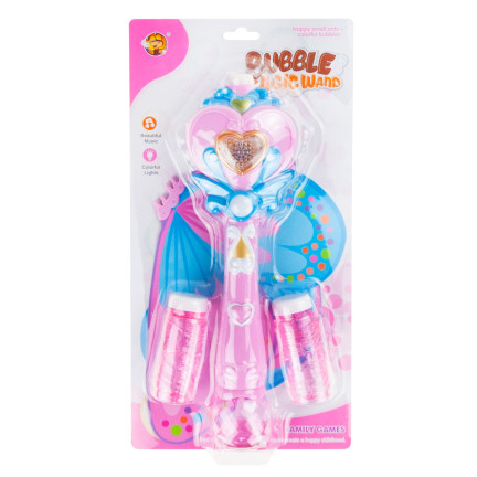 TG60463-1 MASZYNKA DO BANIEK MYDLANYCH MOTYL BAŃKI MYDLANE + PŁYN MAGICZNA RÓŻDŻKA