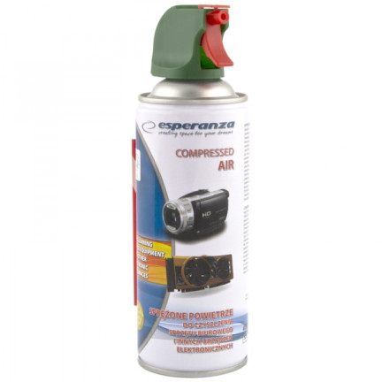 ES338 SPRĘŻONE POWIETRZE DO CZYSZCZENIA 400ML SPRAY PISTOLET ES120 ESPERANZA