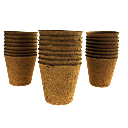 201278 Doniczki torfowe P8, biodegradowalne rozsadowe, na sadzonki rozsady, 8 cm 24szt.