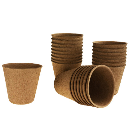 201278 Doniczki torfowe P8, biodegradowalne rozsadowe, na sadzonki rozsady, 8 cm 24szt.