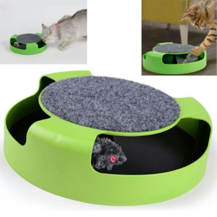 CAT0526 ZABAWKA DLA KOTA KÓŁKO Z MYSZKĄ DRAPAK MYSZKA 25CM