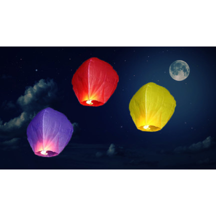 ZW20 LAMPIONY LATAJĄCE SZCZĘŚCIA LAMPION ŻYCZEŃ CHIŃSKI NA WESELE SYLWESTRA