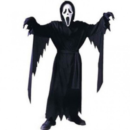 BM5 MASKA KRZYK Z KAPTUREM MASKI SCREAM HALLOWEEN