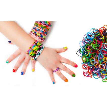 EE62 Zestaw LOOM BANDS 300 szt. PACHNĄCE