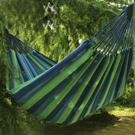 RB38 HAMAK OGRODOWY 2-OSOBOWY BUJAK HUŚTAWKA LEŻAK POKROWIEC 230x160 CM + linki