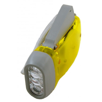 LP2 DYNAMO Latarka kinetyczna 3 led LAMPKA + AKU