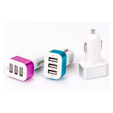 JJ15 3xUSB UNIWERSALNA ŁADOWARKA SAMOCHODOWA 5,1A