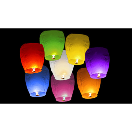 ZW20 LAMPIONY LATAJĄCE SZCZĘŚCIA LAMPION ŻYCZEŃ CHIŃSKI NA WESELE SYLWESTRA