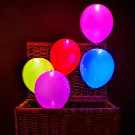 TG41913-2 Balony świecące led, podświetlane balony, zestaw 5szt., mix kolorów