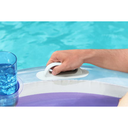 43648 DMUCHANE KOŁO PODWÓJNE DO PŁYWANIA TĘCZOWE PLAŻOWE 186X116CM BESTWAY