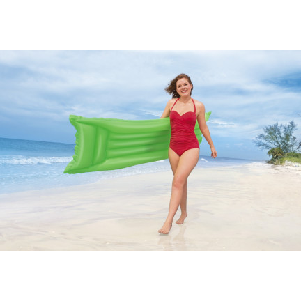 44007 MATERAC DMUCHANY DO PŁYWANIA JEDNOOSOBOWY PLAŻOWY KOLORY BESTWAY 183X69CM