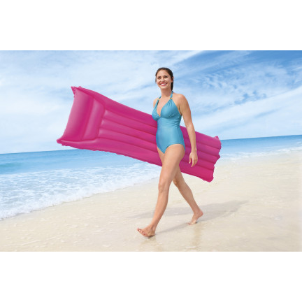 44007 MATERAC DMUCHANY DO PŁYWANIA JEDNOOSOBOWY PLAŻOWY KOLORY BESTWAY 183X69CM
