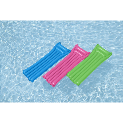 44007 MATERAC DMUCHANY DO PŁYWANIA JEDNOOSOBOWY PLAŻOWY KOLORY BESTWAY 183X69CM