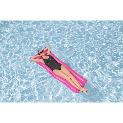 44007 MATERAC DMUCHANY DO PŁYWANIA JEDNOOSOBOWY PLAŻOWY KOLORY BESTWAY 183X69CM