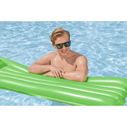 44007 MATERAC DMUCHANY DO PŁYWANIA JEDNOOSOBOWY PLAŻOWY KOLORY BESTWAY 183X69CM