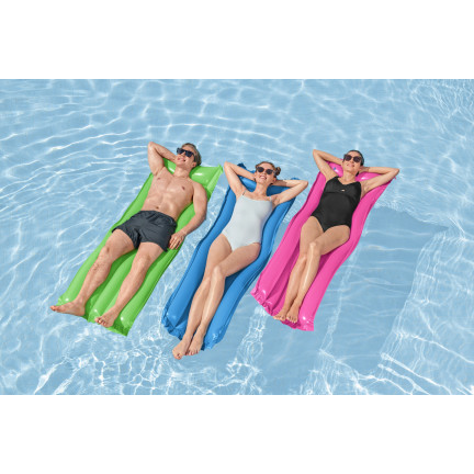 44007 MATERAC DMUCHANY DO PŁYWANIA JEDNOOSOBOWY PLAŻOWY KOLORY BESTWAY 183X69CM