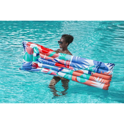 44033 MATERAC KOLOROWY PLAŻOWY DO PŁYWANIA KOLORY SZCZĘŚCIA BESTWAY 183X69CM