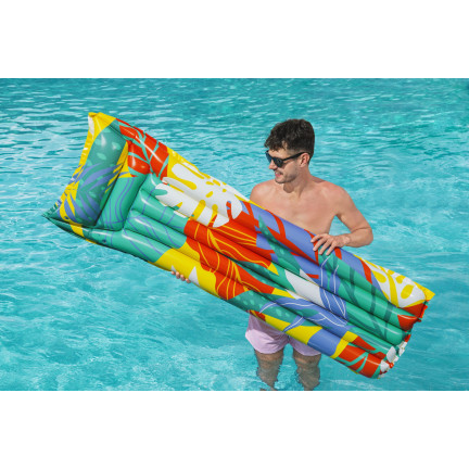44033 MATERAC KOLOROWY PLAŻOWY DO PŁYWANIA KOLORY SZCZĘŚCIA BESTWAY 183X69CM