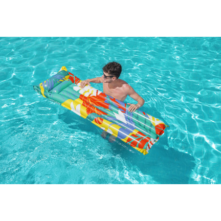 44033 MATERAC KOLOROWY PLAŻOWY DO PŁYWANIA KOLORY SZCZĘŚCIA BESTWAY 183X69CM