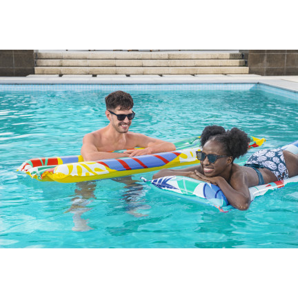 44033 MATERAC KOLOROWY PLAŻOWY DO PŁYWANIA KOLORY SZCZĘŚCIA BESTWAY 183X69CM