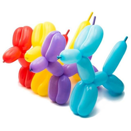 TG48098 BALONY DO MODELOWANIA 20SZT Z POMPKĄ KOLOROWE