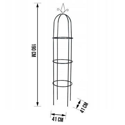 PERG-N0309 PERGOLA OGRODOWA KOLUMNOWA KOLUMNA SŁUP NA RÓŻE KWIATY pnące 190 cm