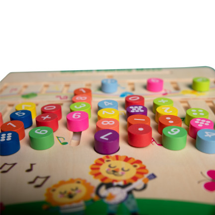 TG67010 SORTER DREWNIANY UKŁADANKA NAUKA DOPASUJ MONTESSORI ZABAWA LOGICZNA