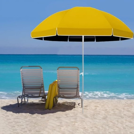 GAO8364 PARASOL PLAŻOWY OGRODOWY ŁAMANY Z FILTREM UPF 30+ 155CM