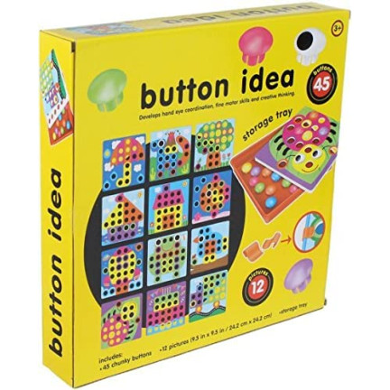 TG67283 UKŁADANKA GUZIKOWA MOZAIKA EDUKACYJNA GRZYBKI PUZZLE PINEZKI GRA MONTESSORI