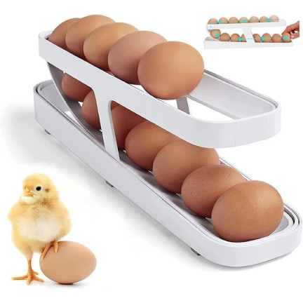 TG80294 POJEMNIK NA JAJKA BOX ORGANIZER DO LODÓWKI PUDEŁKO SZUFLADA DO JAJ PUDEŁKO