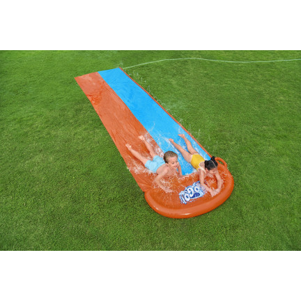 52328 ŚLIZG WODNY PODWÓJNY WODĘ ŚLIZGAWKA FONTANNĄ 488cm BESTWAY