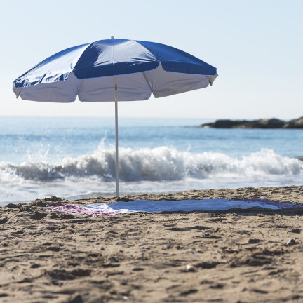 GAO8364 PARASOL PLAŻOWY OGRODOWY ŁAMANY Z FILTREM UPF 30+ 155CM