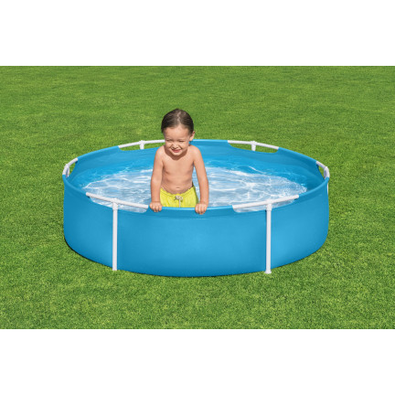56283 BASEN STELAŻOWY BESTWAY OKRĄGŁY OGRODOWY DLA DZIECI PŁYTKI 152X38CM