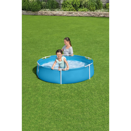 56283 BASEN STELAŻOWY BESTWAY OKRĄGŁY OGRODOWY DLA DZIECI PŁYTKI 152X38CM