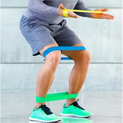 FT37 GUMY TAŚMY DO ĆWICZEŃ FITNESS ZESTAW 4 x GUM TAŚM