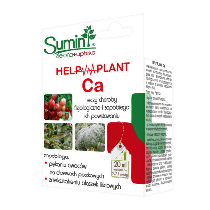 SUM38 HELP PLANT CA, płynny wapń, nawóz do drzew krzewów owoców warzyw 20ml, Sumin na niedobory