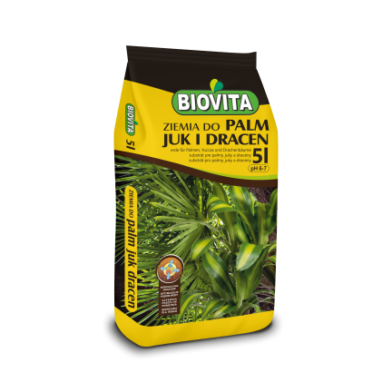 BIO9 ZIEMIA DO PALM JUK DRACEN 5L PODŁOŻE DO ROŚLIN ZIELONYCH Z NAWOZEM BIOVITA