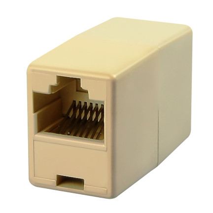 TV53 Łącznik kabli sieciowych, łącznik wtyku RJ45, adapter, 8P8C GOLD PLATED