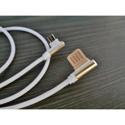 13679 Kabel micro USB boczny nylon 100cm aluminium