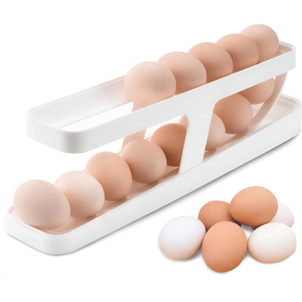 TG80294 POJEMNIK NA JAJKA BOX ORGANIZER DO LODÓWKI PUDEŁKO SZUFLADA DO JAJ PUDEŁKO