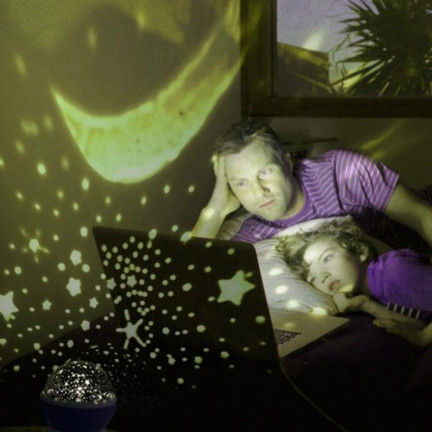 TG56632-2 LAMPKA NOCNA PROJEKTOR GWIAZD NIEBA OBROTOWA 360 RÓŻ