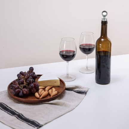IM017 ZATYCZKA KOREK DO BUTELKI WINA BUTELEK PREMIUM WIELORAZOWY STAL DUŻY WINO