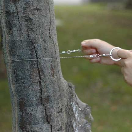 HH40 RĘCZNA PIŁA STRUNOWA SURVIVAL PIŁKA LINKOWA TURYSTYCZNA DO CIĘCIA STAL 70CM