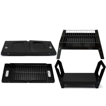 TG71420 GRILL SKŁADANY TURYSTYCZNY NA KEMPING BBQ PRZENOŚNY WĘGLOWY