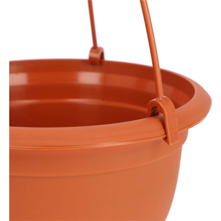 DAGW3-R624 DONICZKA DONICA PRODUKCYJNA WISZĄCA O 21cm BALKONOWA OKRĄGŁA Z HAKIEM 3,8L