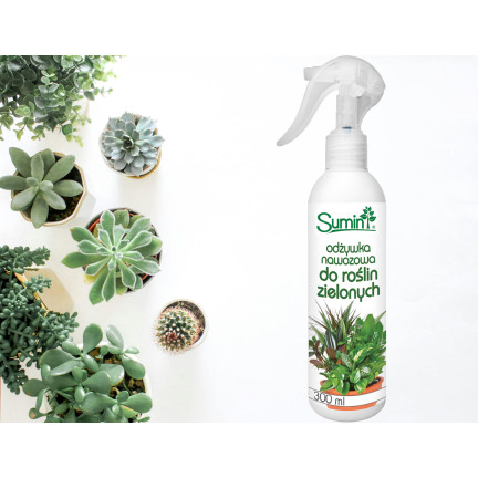 SUM4 ODŻYWKA NAWOZOWA DO ROŚLIN ZIELONYCH NAWÓZ DOLISTNY 300ML W SPRAYU