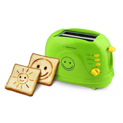 ES144Z TOSTER OPIEKACZ DO KANAPEK GRZANEK 750W DLA DZIECI SMILEY